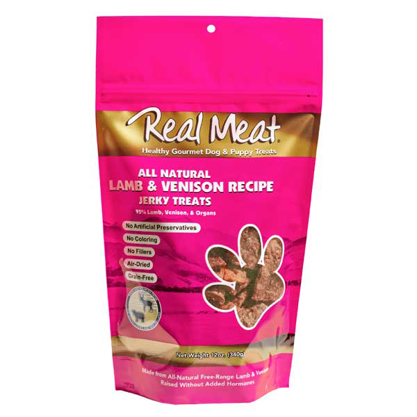 Real Meat Co. 95% Jerky Large Bites Treat 12oz. for Dogs Real Meat Co. 95% Jerky Large Bites Treat 12oz. for Dogs