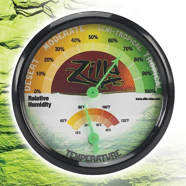 Zilla Analog Temperature/Humidity Gauge Combo [ES 230] : Creative Pet Supply